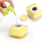 Cepillo De Baño Con Dispenser Para Shampoo Mascota Gato-Perro