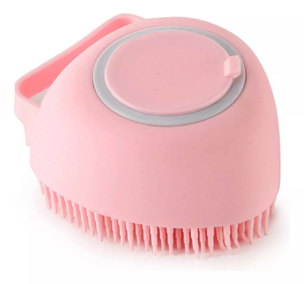 Cepillo De Baño Con Dispenser Para Shampoo Mascota Gato-Perro